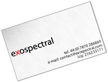 Exospectral Business Card